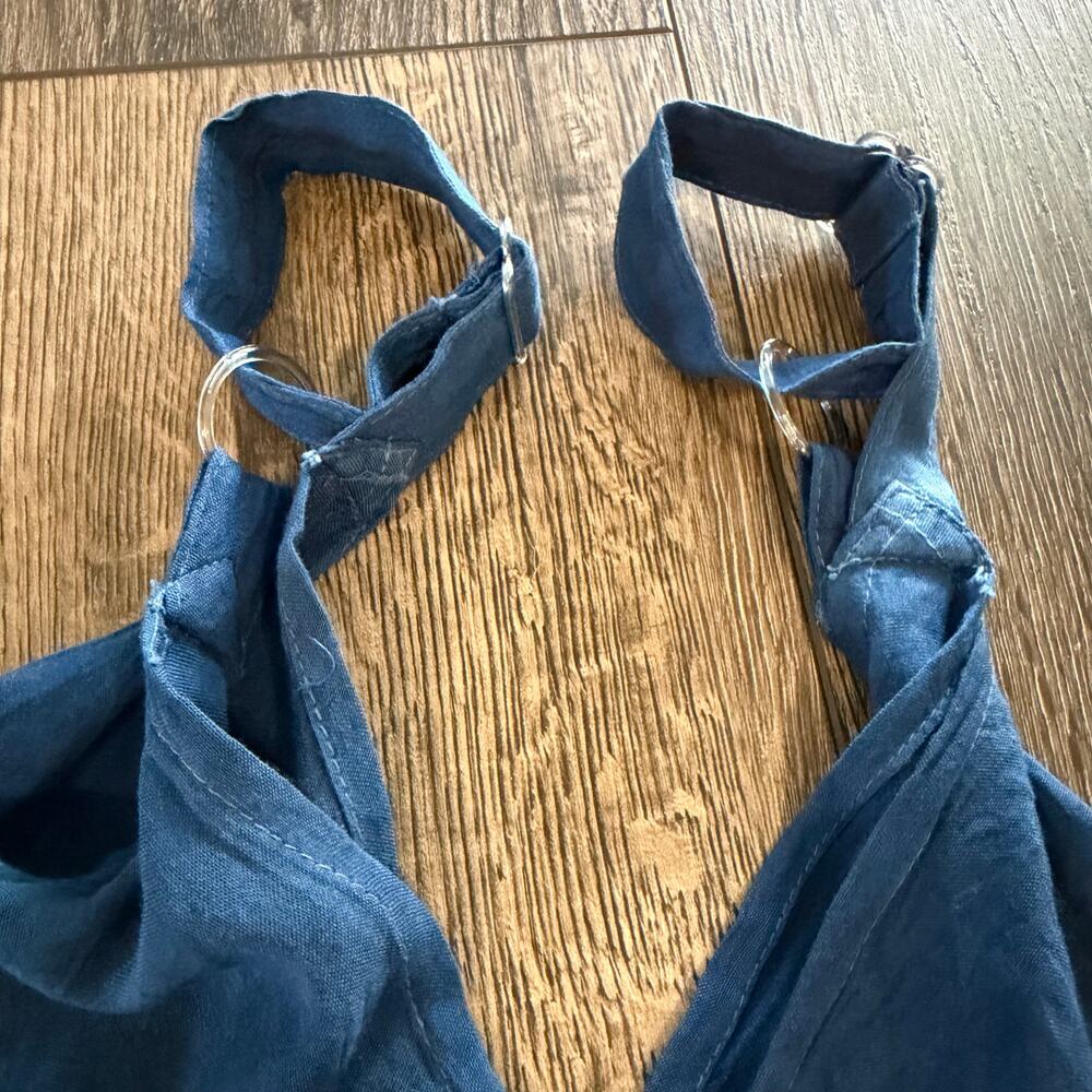 Shoreline Wear Indigo Blue Tie Dye Harem Jumpsuit Maxi Dress Boho Small 215624 - Picture 10 of 16